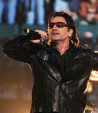 BONO: I studio med sin gamle kompis Steve Lillywhite. ( )