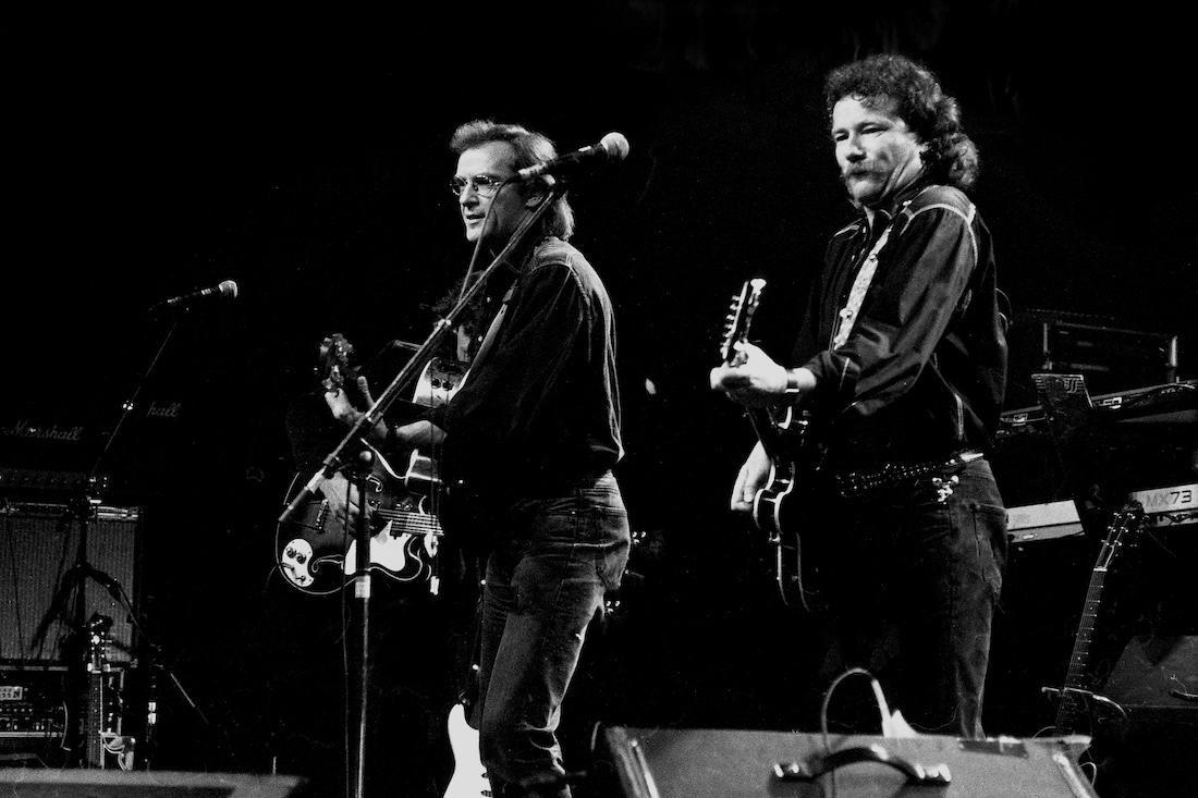 Åge Alexandersen og Björn Afzelius på Rockefeller i 1990. Foto: Vidar Ruud