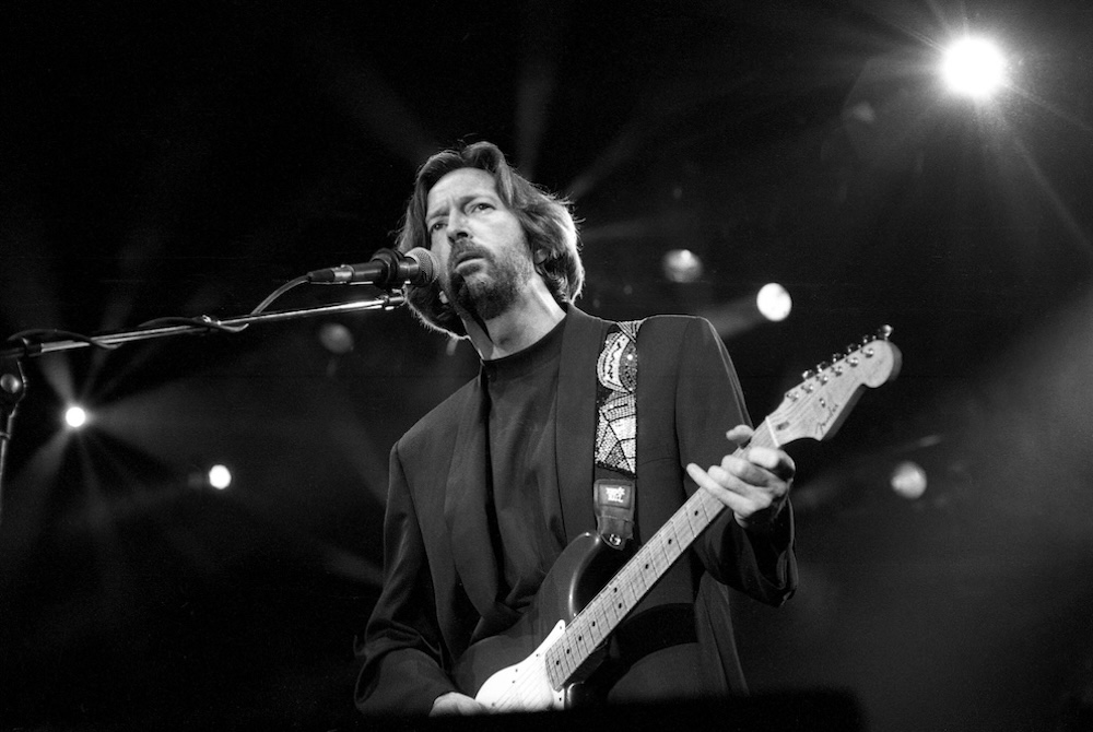 Eric Clapton, Skedsmohallen 17. februar 1990. Foto: Vidar Ruud