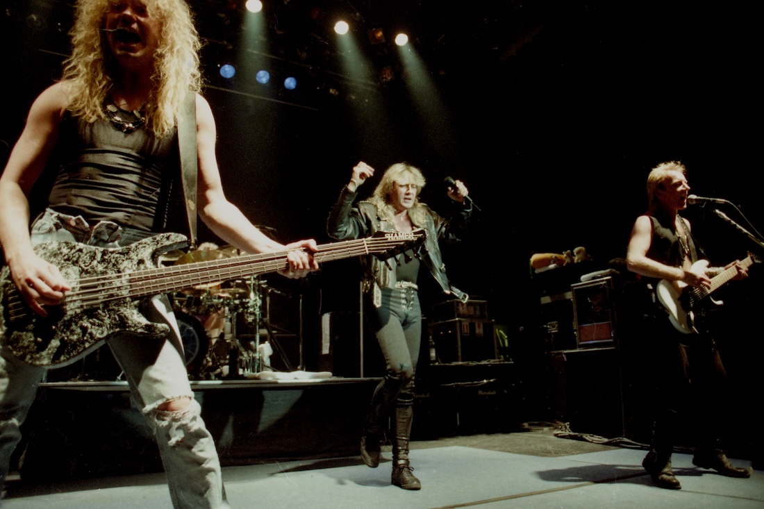 Def Leppard på Rockefeller i 1990. Foto: Vidar Ruud